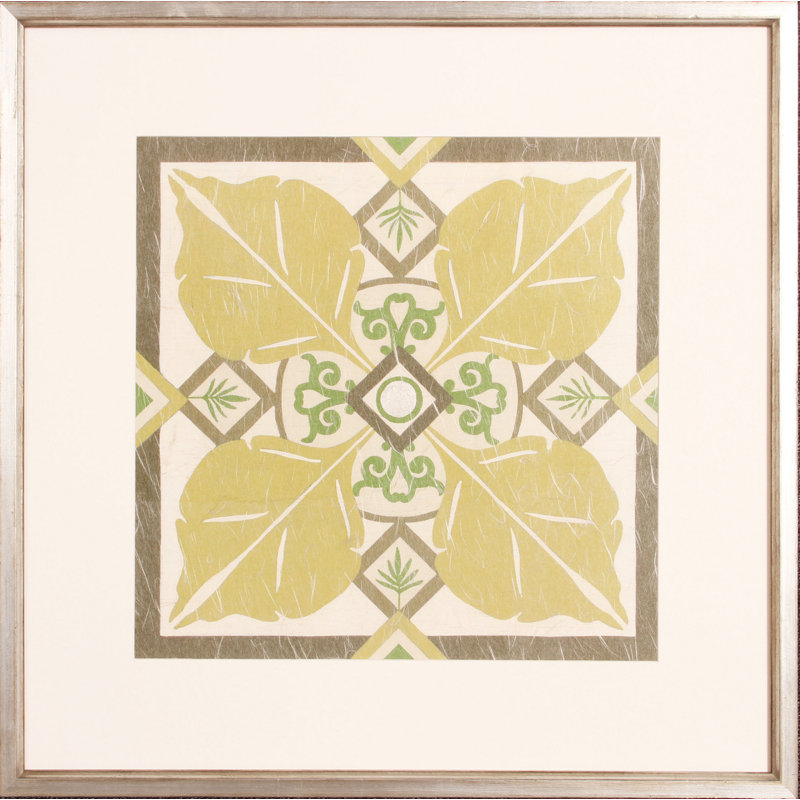 « palm motif iii », impression encadrée
