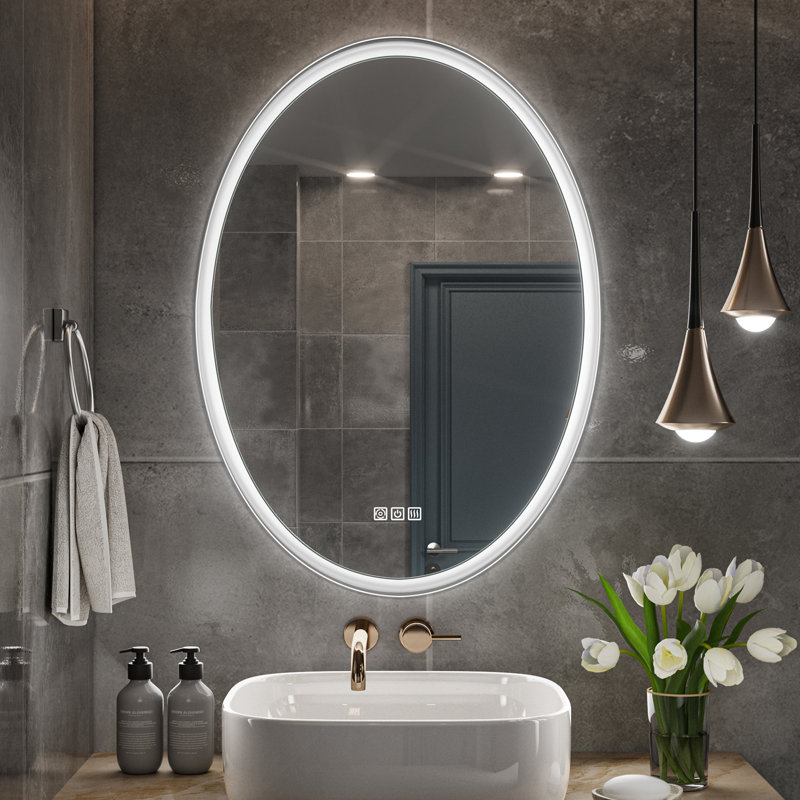 Miroir mural de salle de bain Daania, 36 po x 24 po