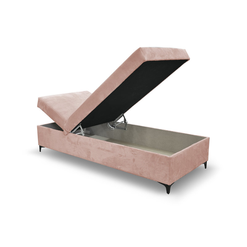 Obla Upholstered Chaise Lounge, Pink