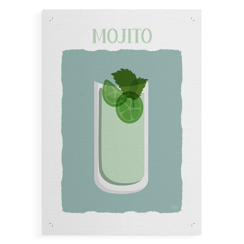 Mojito - impression sur toile seulement - non encadrée, H 27 po x l 18 po