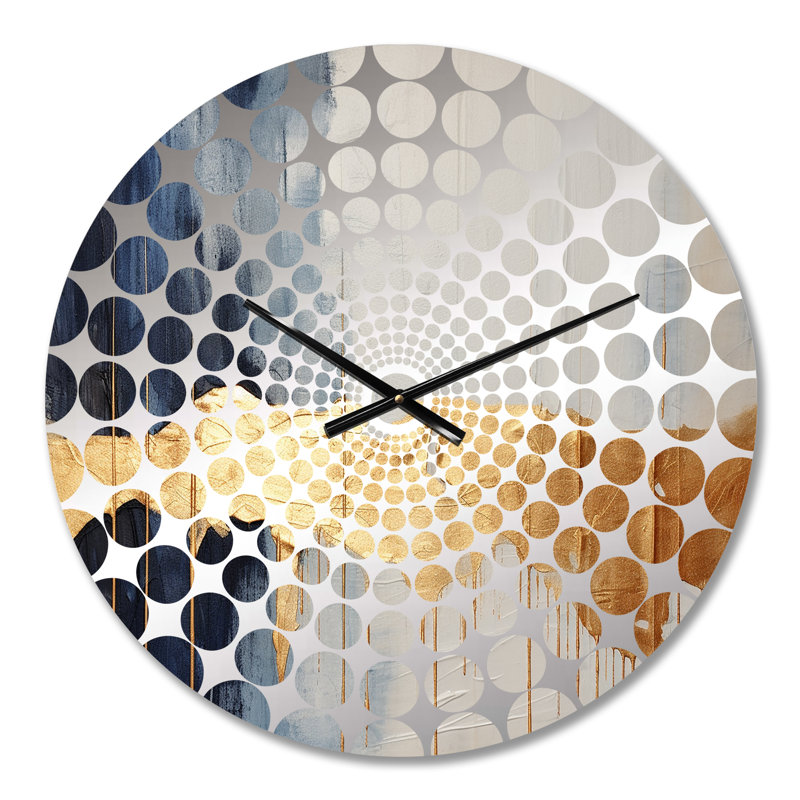 Berlinville - Horloge murale peinture abstraite, Petit