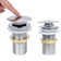 Vidaxl Push Drain Without Overflow Function 2.5X2.5X3.6"