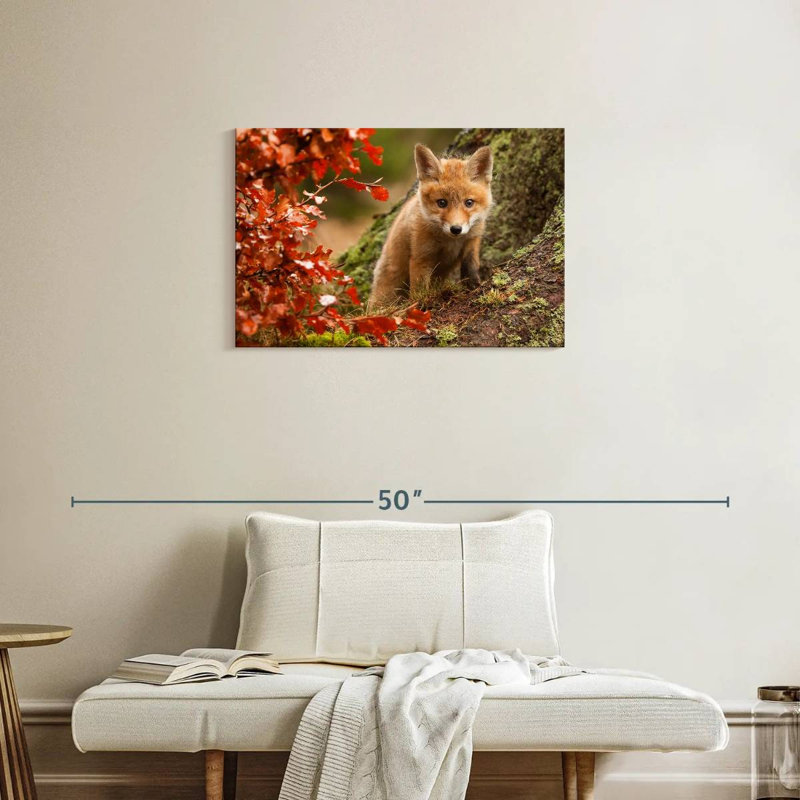 Brampt Fox Pup, 20" H x 30" W