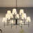 12-light 2-Tier Fabric Chandelier Classic/ Traditional Chandelier For Living Room