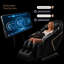 Fauteuil de massage complet YJ-L50 YITOUCH L50 Ebern Designs en similicuir noir, fauteuil de massage Shiatsu chauffant 5D sans gravité avec rail SL, 52 coussins d'air, chargement sans fil et rouleau de massage pour les pieds-1992618336