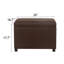 Repose-pieds 24 po en similicuir avec rangement-469151842