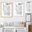 Minimal Wildflowers, dessin noir sur blanc I sur toile-1279148567-1101742983