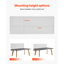 Panneau d'intimité de diviseur de bureau, cloison de bureau à pince 60 "x 24", panneau de cloison en PET, cloison d'intimité pour poste de travail avec 2 pinces de type C pour bureau, pièce robuste, bibliothèque
