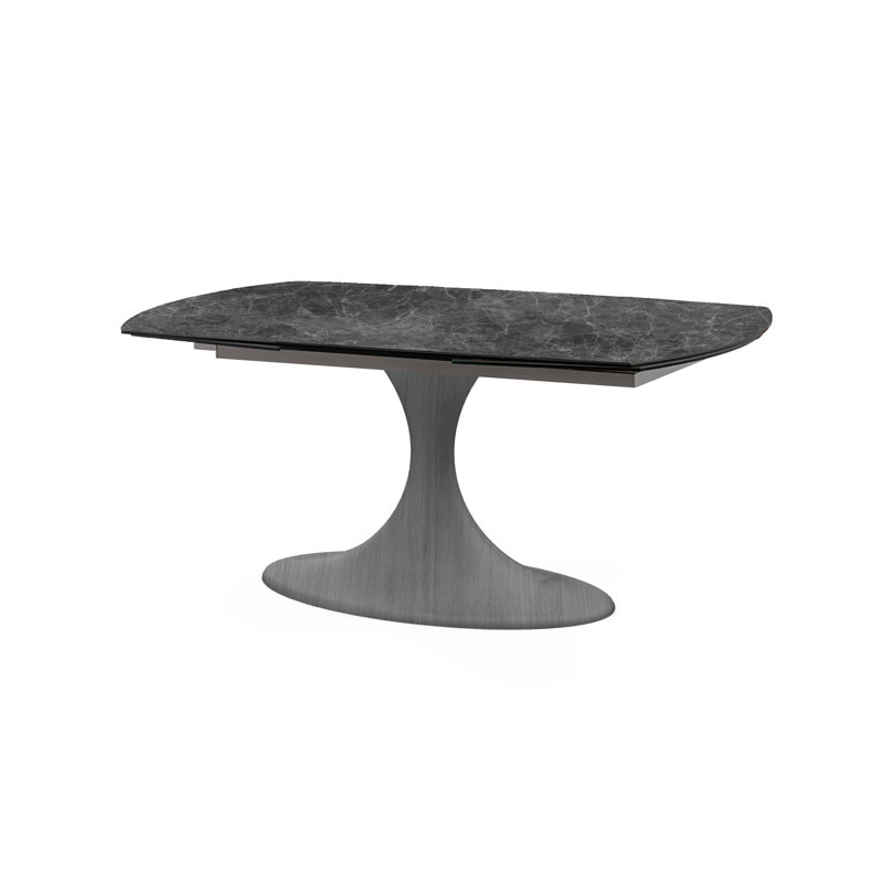 CALICE Dining Table, White, H77 x L270 x W90cm, Carrara Marble