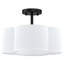 Verwood Fabric Semi Flush Mount-802548566