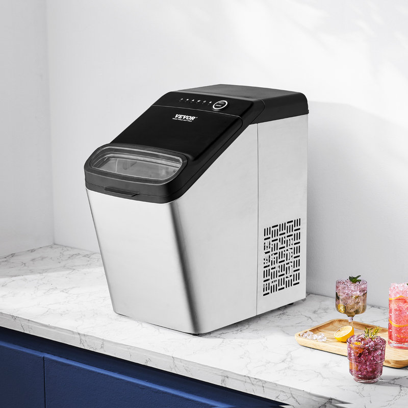 Machine à glaçons de comptoir, 9 cubes prêts en 7 minutes, 33 lb en 24 heures, machine à glaçons autonettoyante portative
