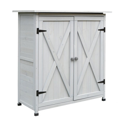 4 ft. W x 2 ft. D Solid Wood Vertical Tool Shed