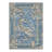 Allandale Zebra Print Blue Machine Washable Non-Slip Area Rug-449646590-451761074