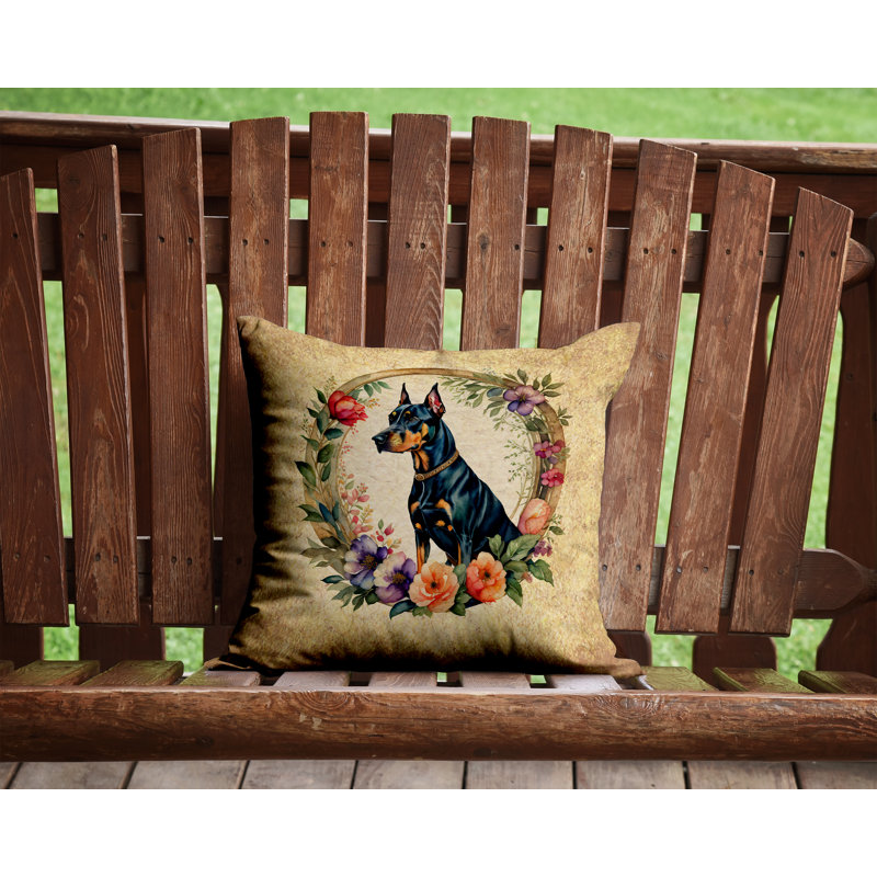 Outdoor Throw Pillow, 14" H x 14" W x 3" D