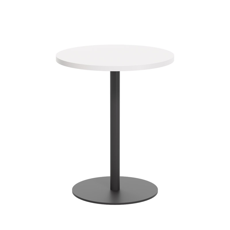 60Cm Pedestal Dining Table, White
