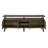 Metal Frame Rustic Oak & Black Finish Tv Stand With 4 Open Compartment And Door Storage For 50-59 Inch Flat Screen Tvs 50 - 59 Screens