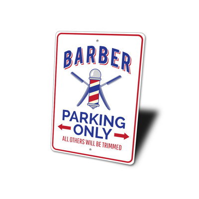 Enseigne en aluminium Barber Shop