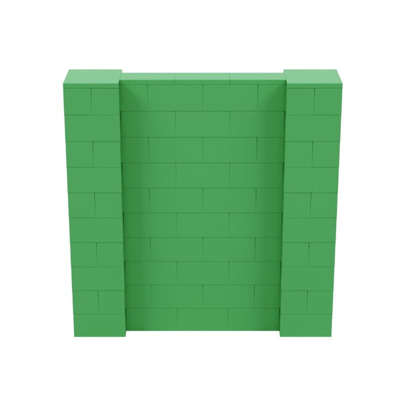 Ensemble mural de blocs géants 7 'T, H 60 po x l 60 po x P 12 po, Vert