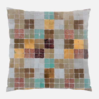Coussin décoratif carreaux