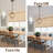 12.62" 1 - Light Lantern Geometric Chandelier