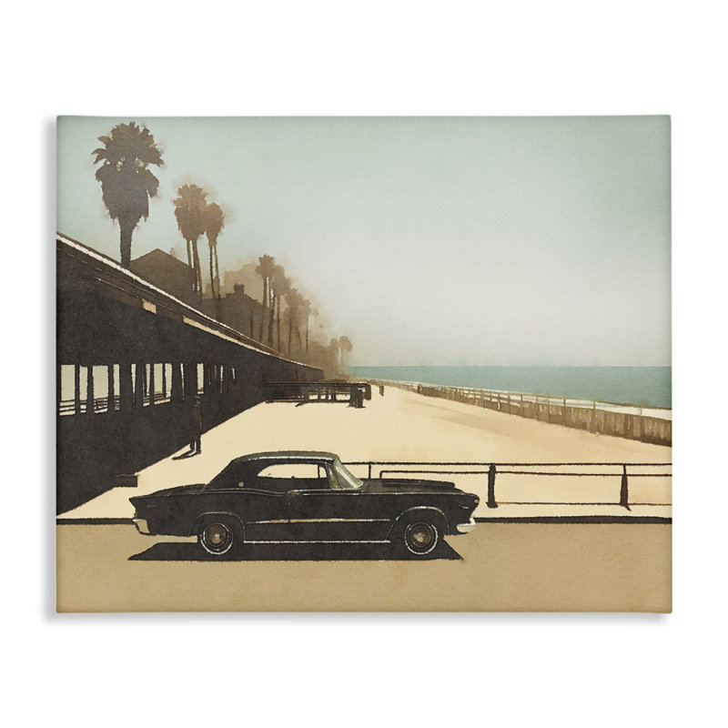 «Under The Pier», art mural classique sur toile par Noah Bay, H 16 po x l 20 po