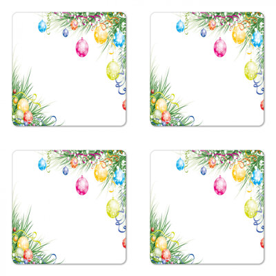 Square 4 Piece Coaster Set