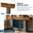 63" Narrow Console Table, 2-Tier Entryway Sofa Table, 11.8" Depth, 260 Lb Capacity, Easy 15-Min Assembly-2104066074