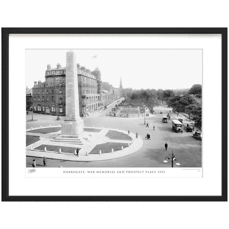 Harrogate, War Memorial And Prospect Place 1923 - Single Picture Frame Print, 40cm H x 50cm W x 2.3cm D