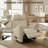 Chenille Recliner Manual Swivel Rocker Recliner For Adults,small Recliners For Small Spaces-beige(set Of 2)