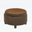 Table basse moderne capitonnée en tissu avec plateau amovible pour le salon-328108772