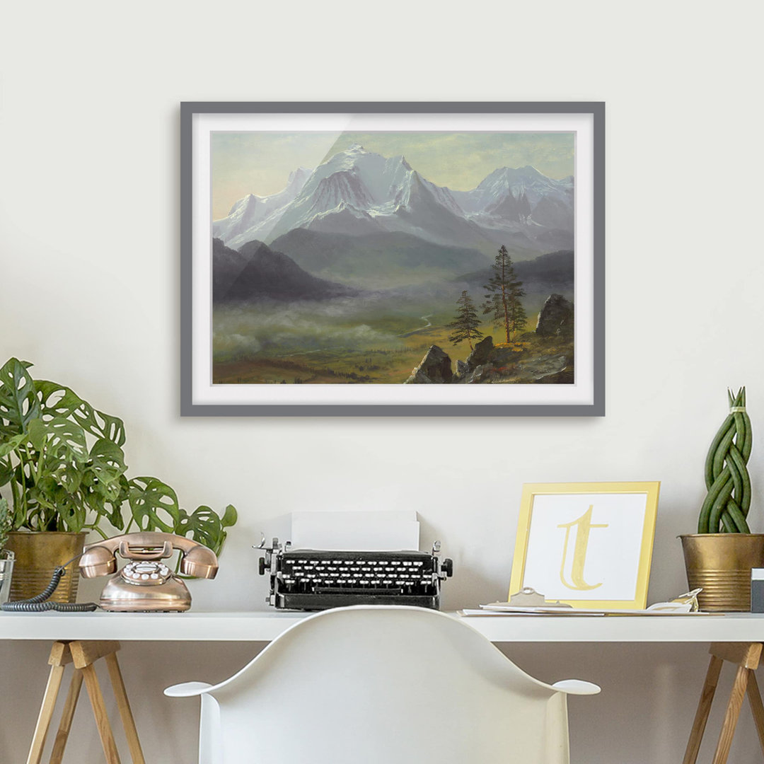 Gerahmtes Poster Mont Blanc von Albert Bierstadt