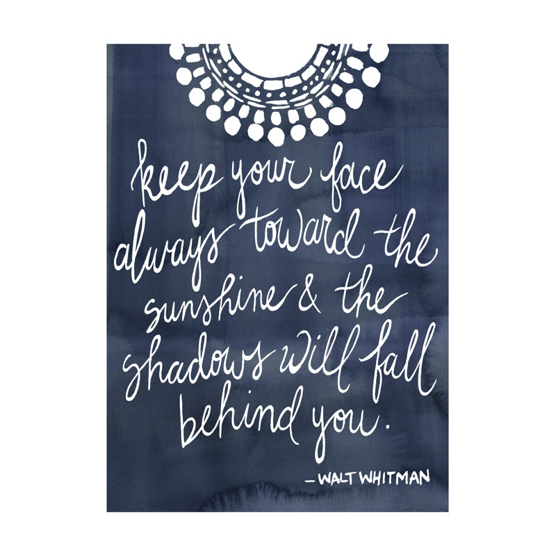 Sun Quote II - Wrapped Canvas Print, 46cm H x 30cm W x 3.8cm D