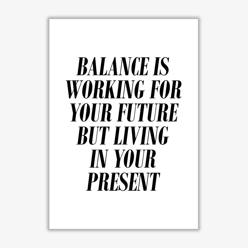 Balance - Print, No Frame, 30 cm H x 21 cm W x 1 cm D