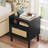 Aimara Rectangular Nightstand with Rattan Door-1431451711-1469973156