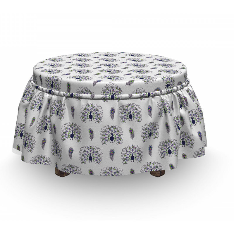 Box Cushion Ottoman Slipcover