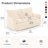 Colman  59" Wide Bean Bag Chair,Corduroy Lazy Sofa,Loveseat-369471924-387399766
