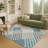 Machine Washable Indoor/Outdoor Bourkelands ACN2339 Geometric Rug-2130605905