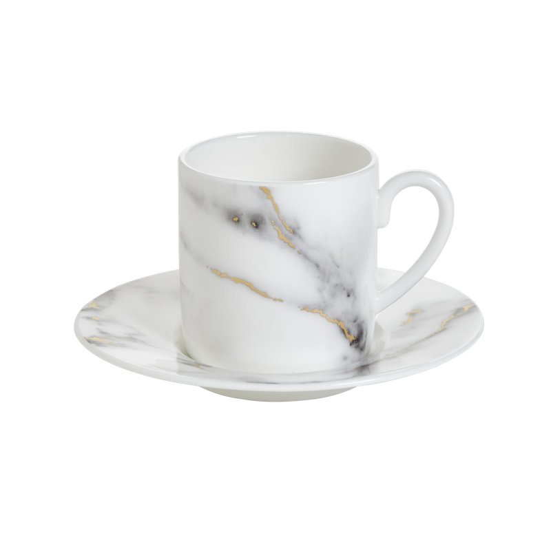 Tasse à espresso et soucoupe en porcelaine de Venise Venise
