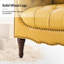 Fauteuil en cuir véritable capitonné Annja-121845632