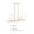 Sangavi 1 - Light Brushed Gold Pendant