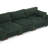 4 - Piece Upholstered Green Faux Rabbit Fur Flannel Reversible Modular Sofa Living Room Sectional Couch-288455745-288455746-288455748