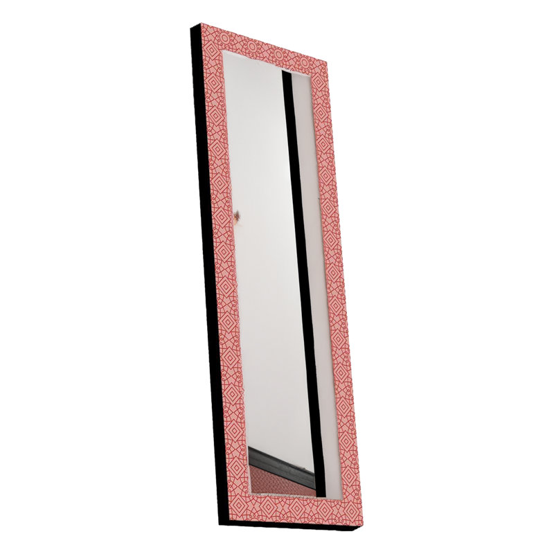 Menekse Solid Wood Mirror, Pink