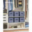 Cubes de rangement, bacs en tissu non tissé de 11 pouces avec poignées doubles, ensemble de 6, organisateurs de placard pour tablettes, pliables, pour vêtements, bleu brumeux-119337904
