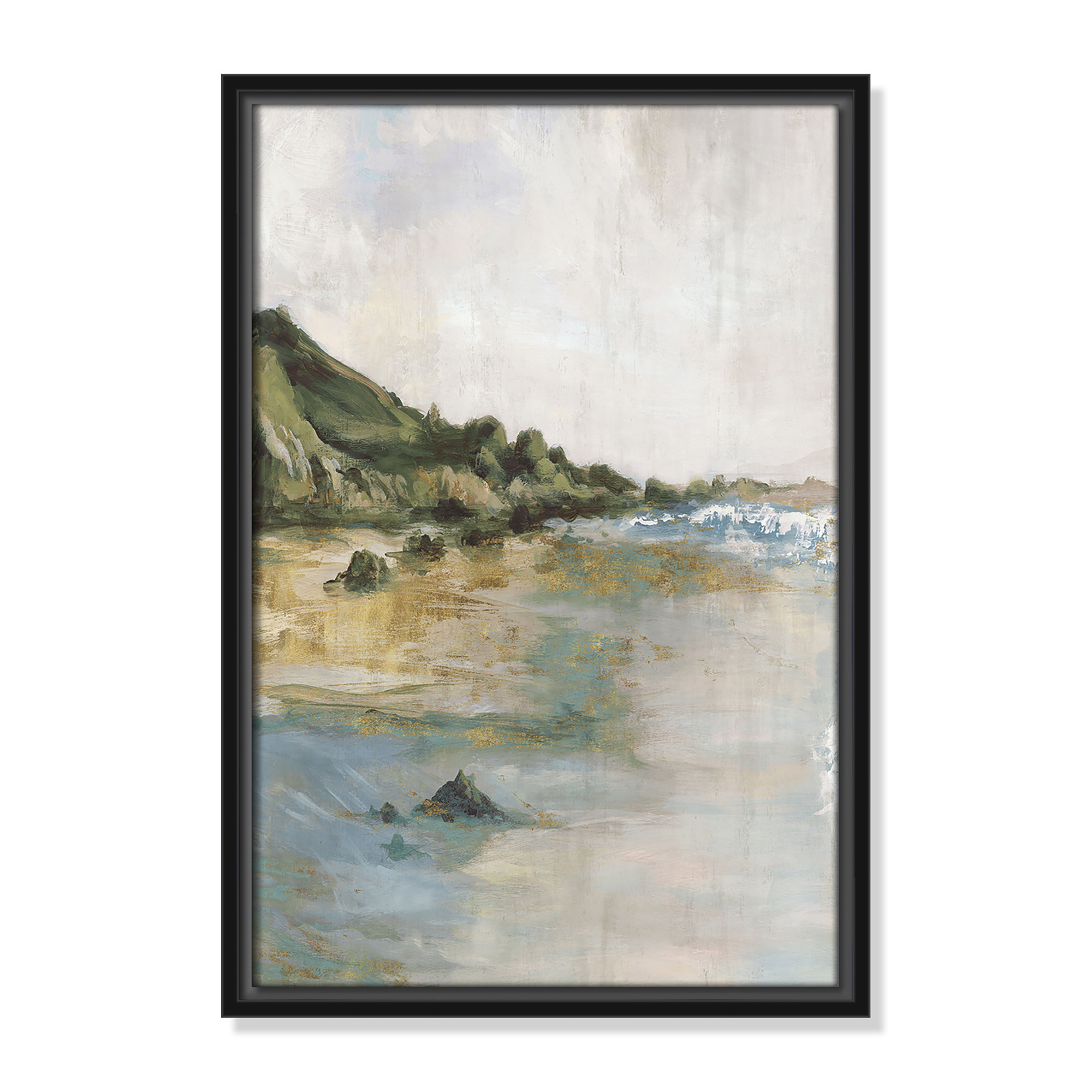 Tide’s Edge Print by , Black, 19.5" H x 13.5" W