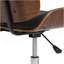 Dax - Chaise de bureau en bois cintré - noir / naturel