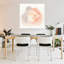 Abstrait portrait de famille abstrait dans des tons chauds, art mural contemporain-1446219657