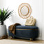 Banc de rangement avec repose-pieds