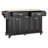 Kitchen Island With Rubber Wood Countertop-1657147865