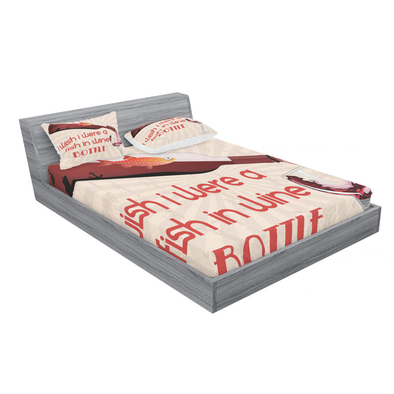 Microfiber Sheet Set, Queen Sheet Set with Fitted Sheet