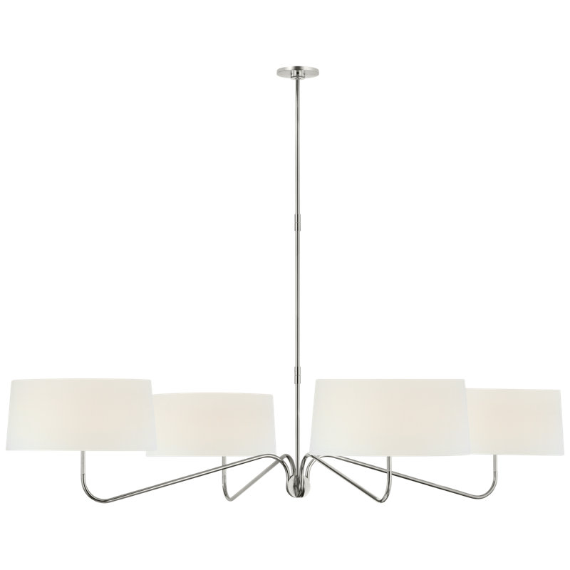 Canto 4 - Light Chandelier, Polished Nickel